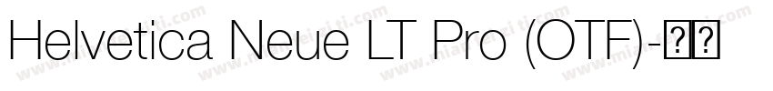 Helvetica Neue LT Pro (OTF)字体转换
